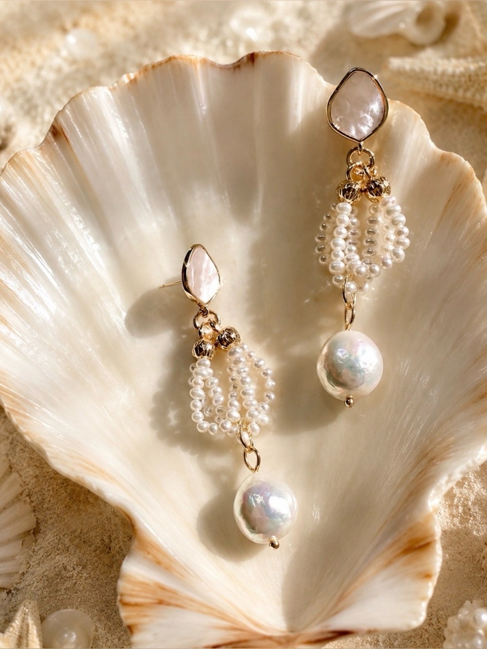 Elegant Pearl Drop Earrings